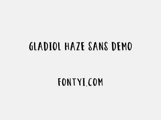 Gladiol Haze Sans DEMO