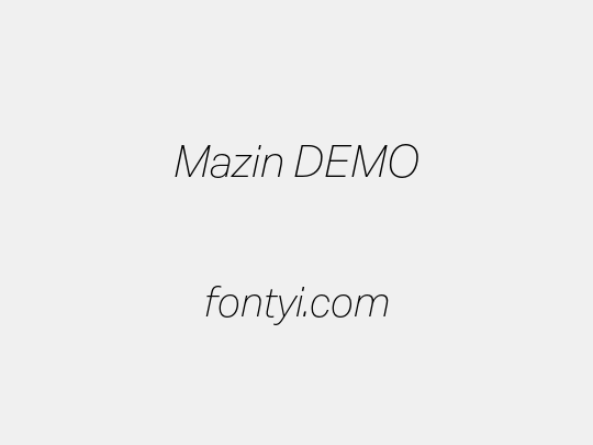 Mazin DEMO