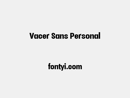 Vacer Sans Personal
