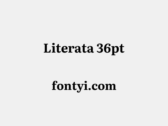 Literata 36pt