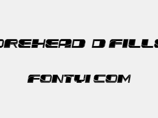 Forehead 3D Filled