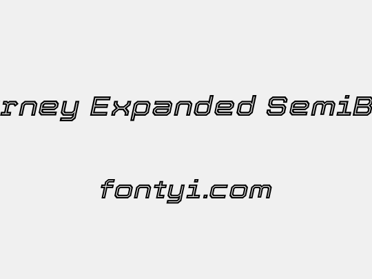 Tourney Expanded SemiBold