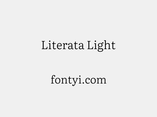 Literata Light