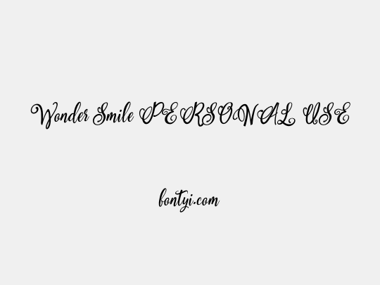 Wonder Smile PERSONAL USE