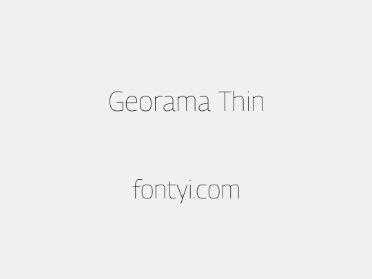 Georama Thin