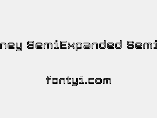 Tourney SemiExpanded SemiBold