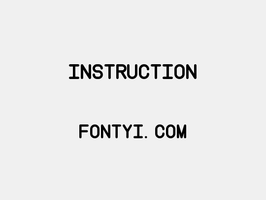 Instruction