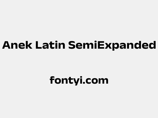 Anek Latin SemiExpanded