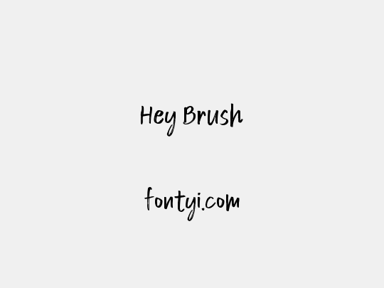 Hey Brush