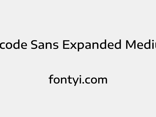 Encode Sans Expanded Medium