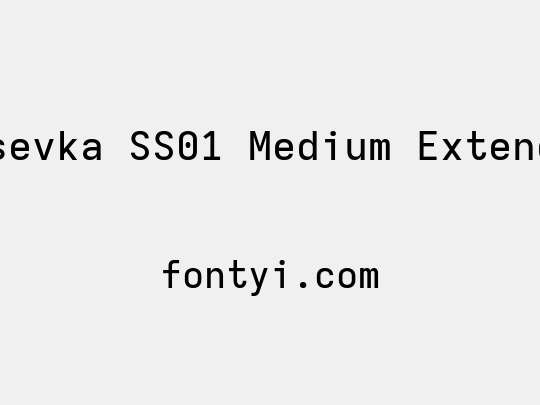 Iosevka SS01 Medium Extended
