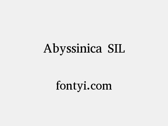 Abyssinica SIL