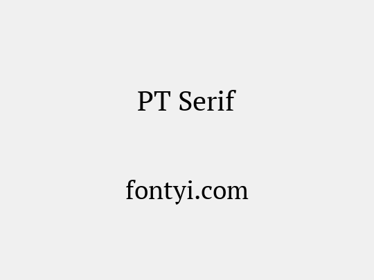 PT Serif