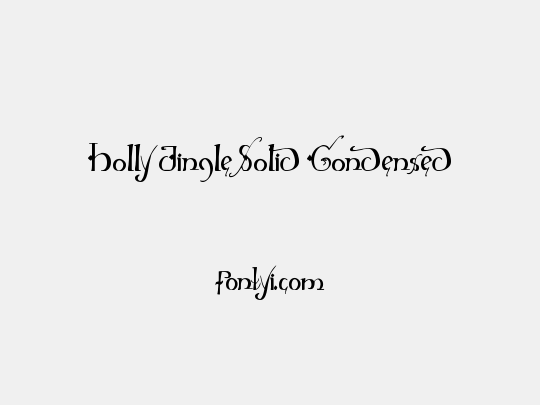 Holly Jingle Solid Condensed