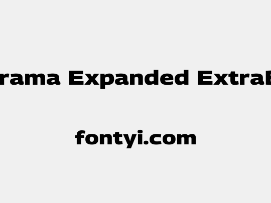 Georama Expanded ExtraBold
