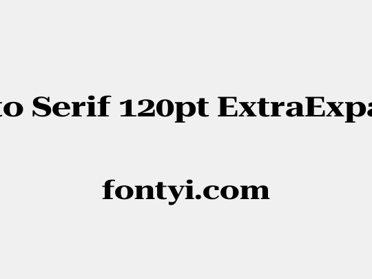 Roboto Serif 120pt ExtraExpanded