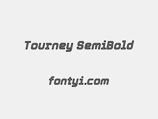 Tourney SemiBold