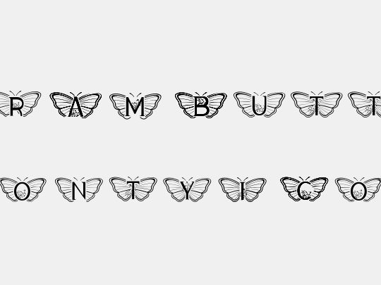 Monogram Butterfly