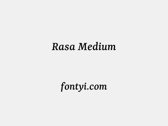 Rasa Medium