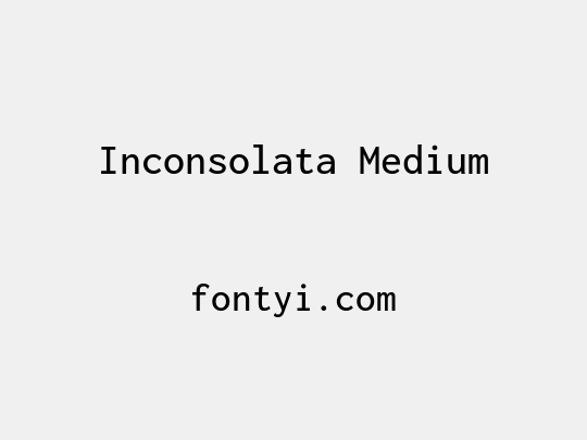 Inconsolata Medium