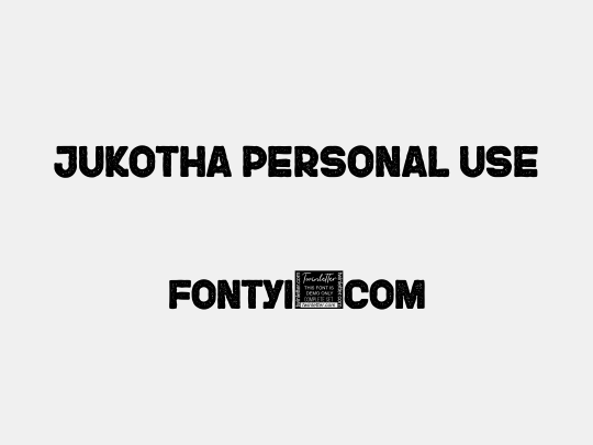 JUKOTHA Personal Use