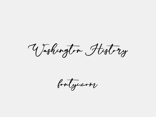 Washington History