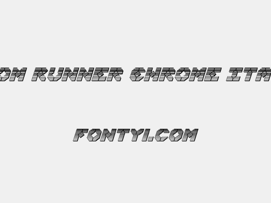 Zoom Runner Chrome Italic