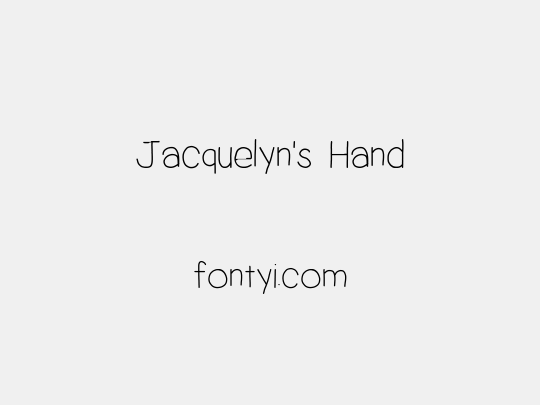 Jacquelyn's Hand