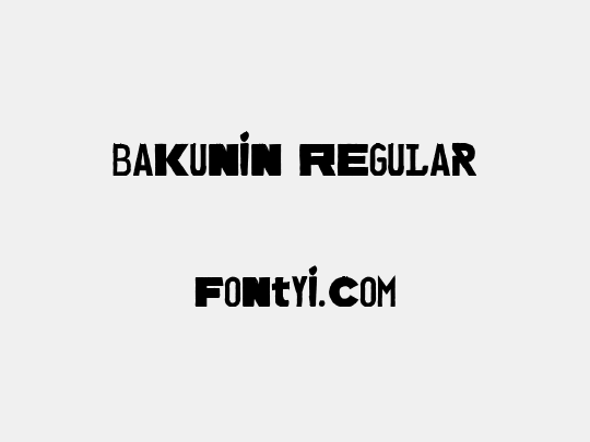 Bakunin Regular