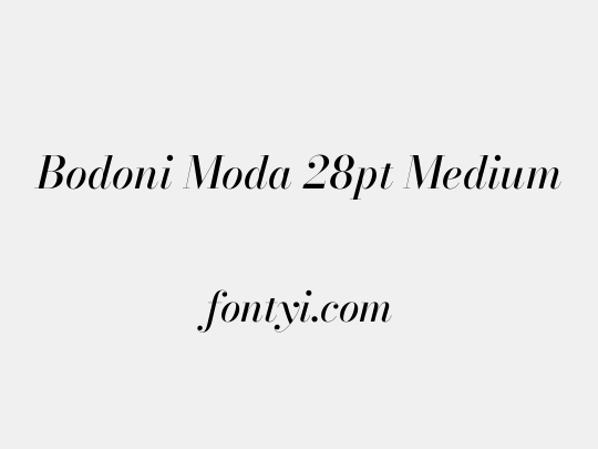Bodoni Moda 28pt Medium