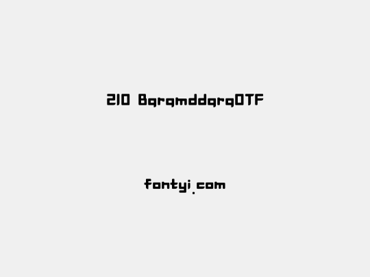 210 BaramddaraOTF
