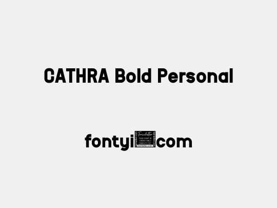 CATHRA Bold Personal