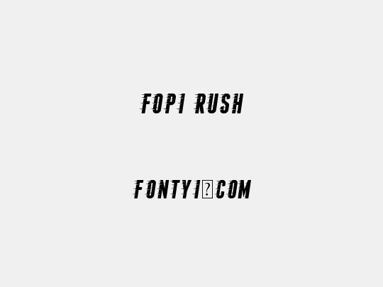 Fopi Rush