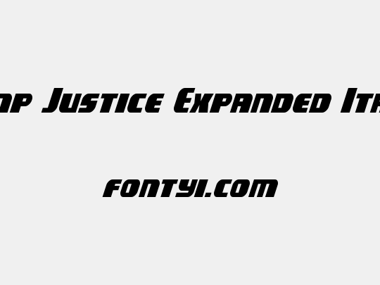 Camp Justice Expanded Italic