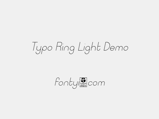 Typo Ring Light Demo