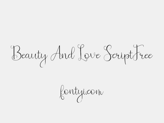 Beauty And Love ScriptFree