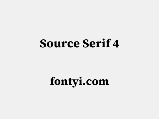 Source Serif 4