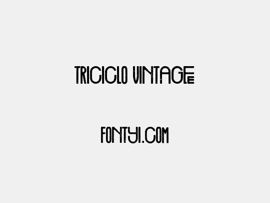 Triciclo Vintage