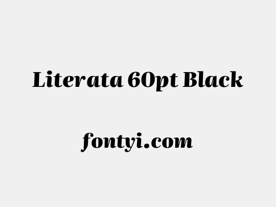 Literata 60pt Black