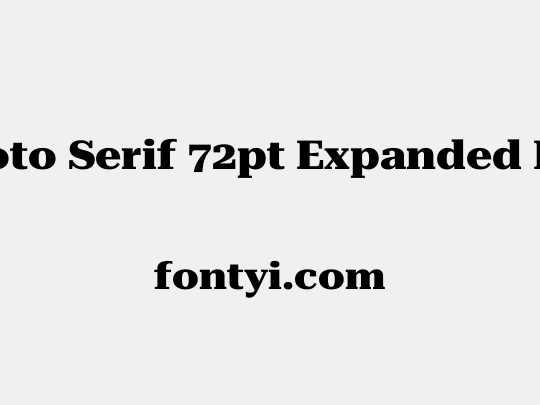 Roboto Serif 72pt Expanded ExtraBold