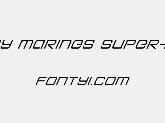 Colony Marines Super-Italic