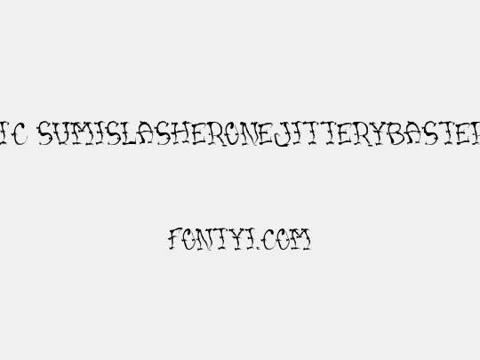 VTC SumiSlasherOneJitteryBasterd