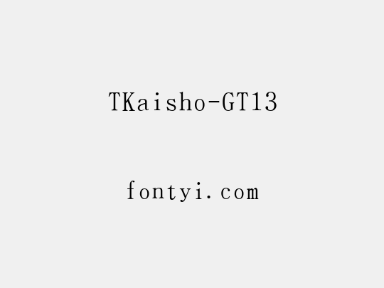 TKaisho-GT13