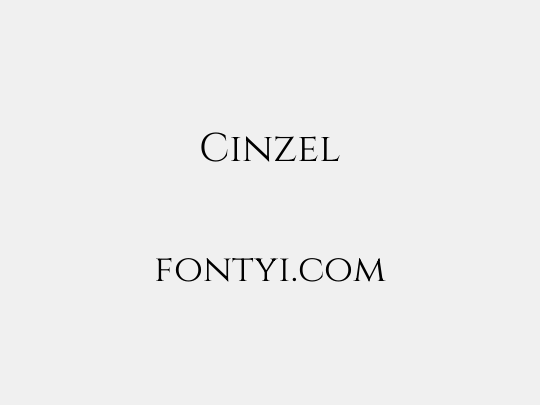 Cinzel