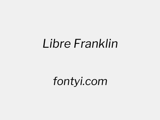 Libre Franklin