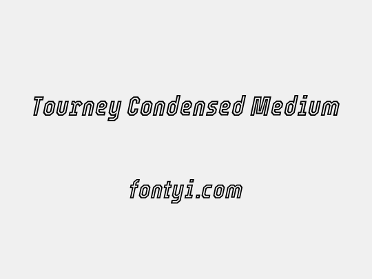 Tourney Condensed Medium