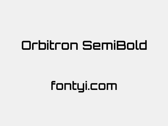 Orbitron SemiBold