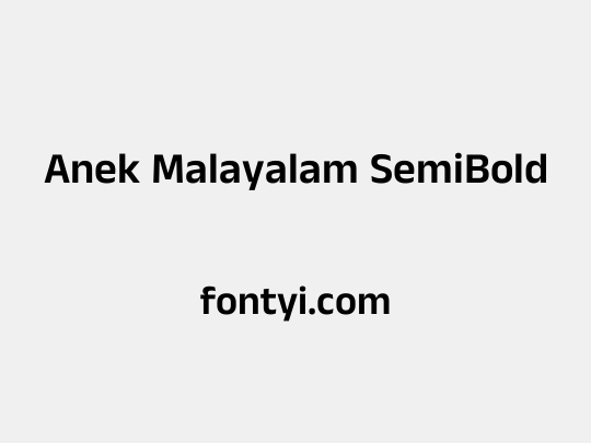 Anek Malayalam SemiBold
