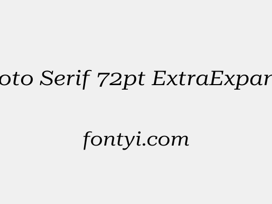 Roboto Serif 72pt ExtraExpanded