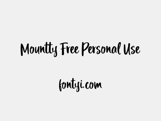 Mountty Free Personal Use